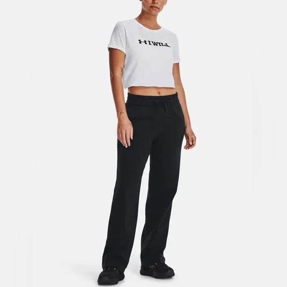 Under Armour Women's Rival Fleece Straight Leg Pants - Picture 2 of 4